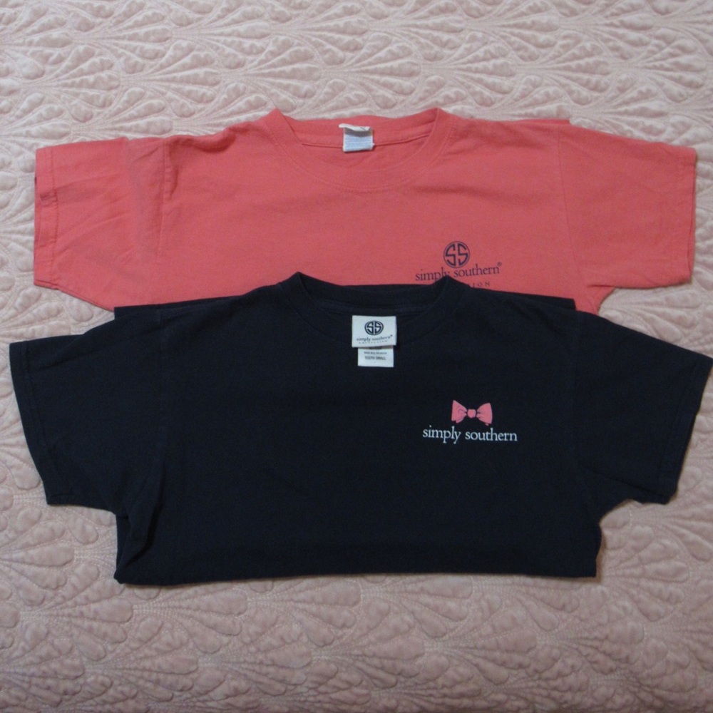 Simply Southern Girls Small T-shirts(2-pack)